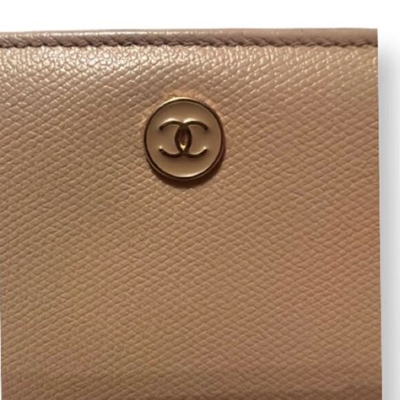 Chanel Biege Caviar Leather CC Logo Long Wallet - Picture 2 of 12